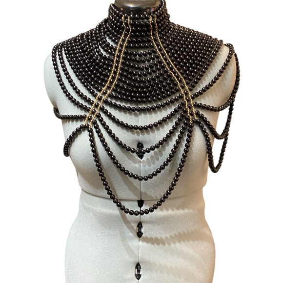 New- Pearl Bustier- Body Jewelry- Shawl - Last One! - Picture 2 of 8